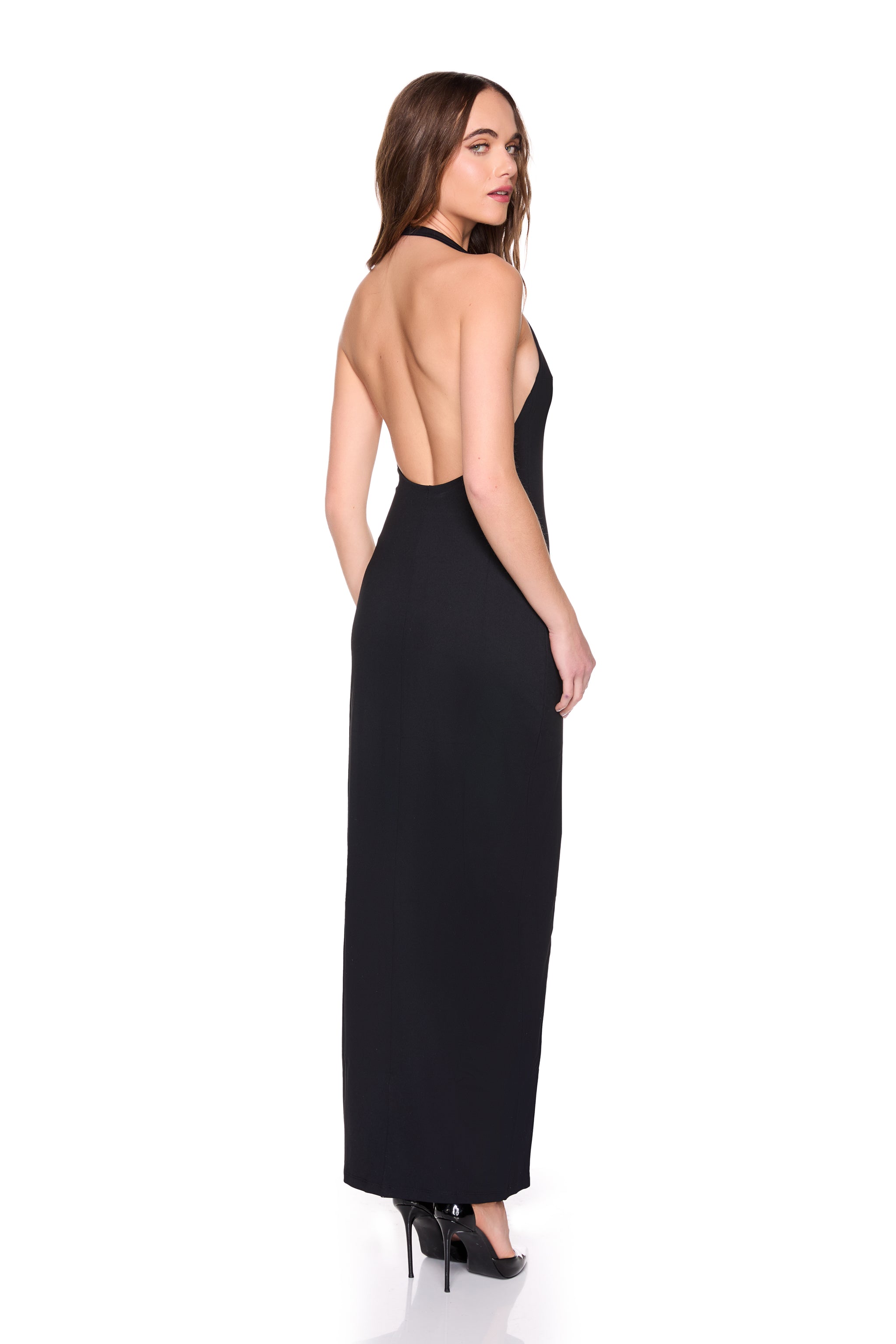 ハーリップトゥ herlipto Back Ribbon Cami Long Dress