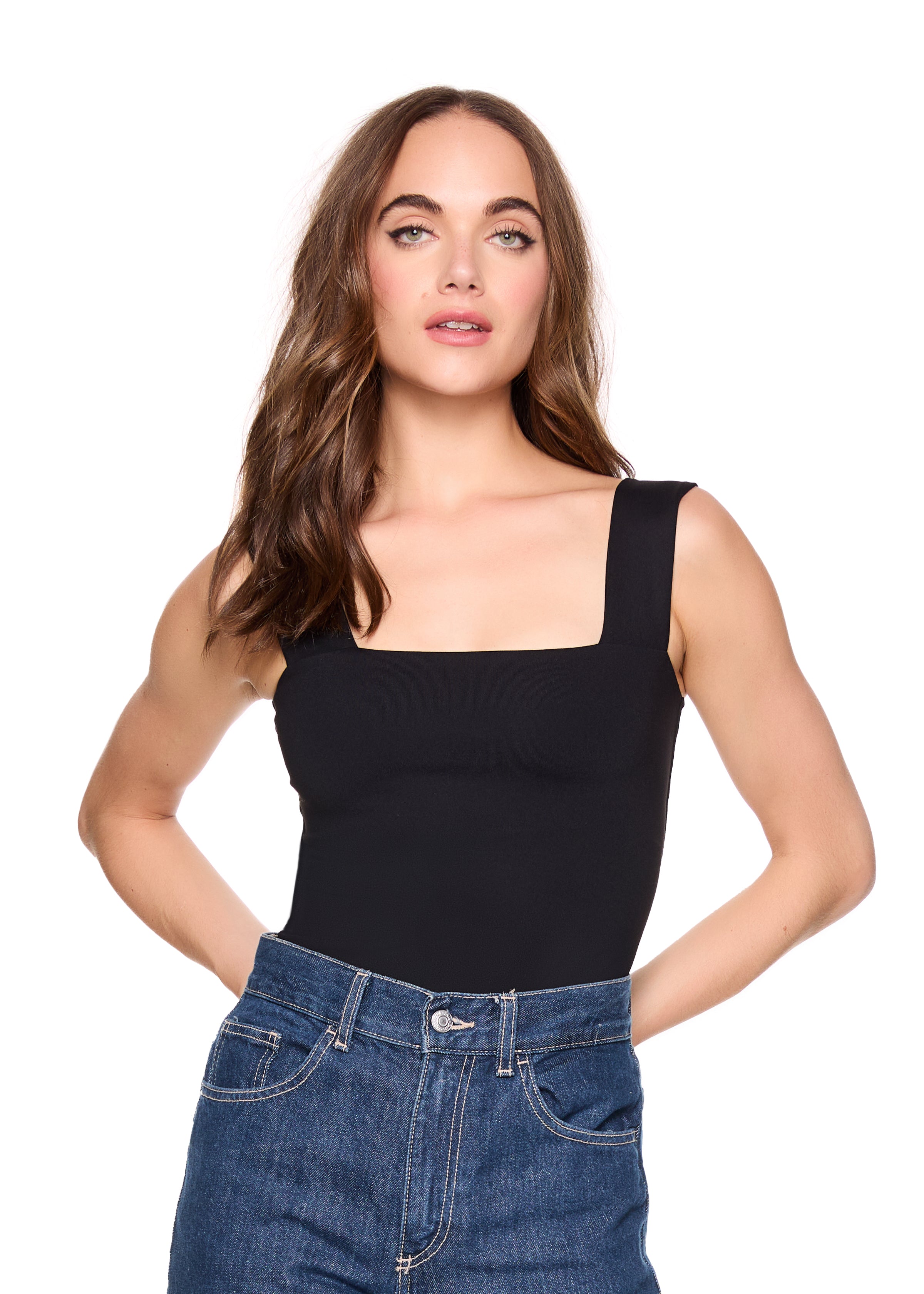 essential wide strap tank top