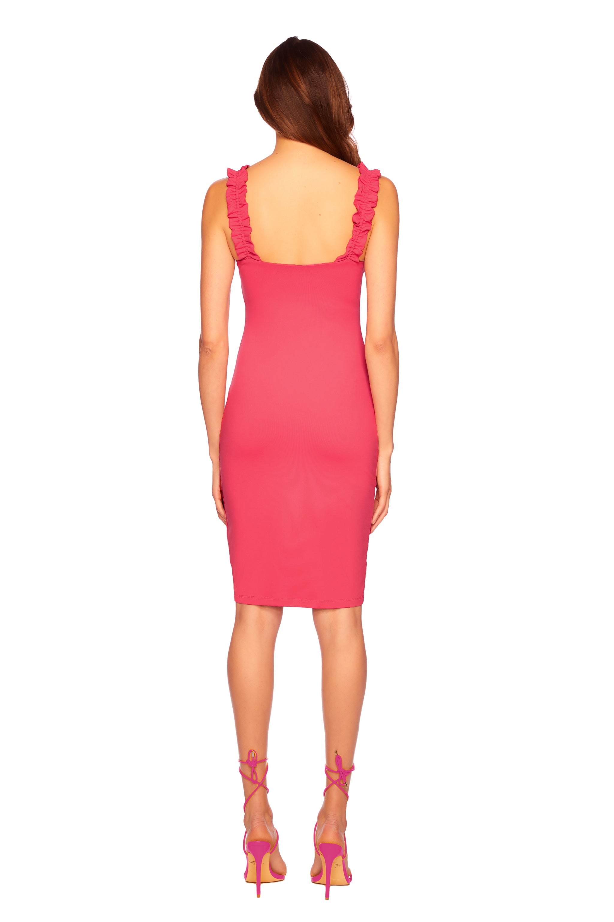 ruffle strap dress Susana Monaco