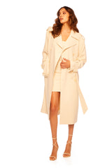 trench coat belgian creme