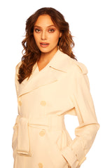trench coat belgian creme