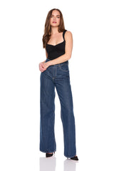 gathered front angle strap tank