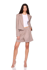 ponte boxy crop jacket