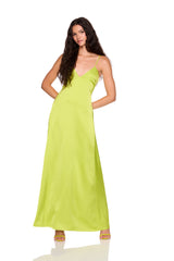 satin slip dress