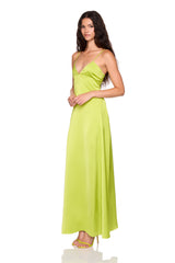 satin slip dress