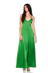 satin slip dress