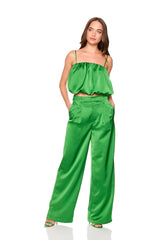 satin string bubble top