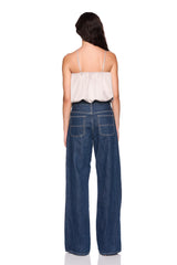 satin string bubble top