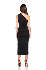 one arm gathered dress