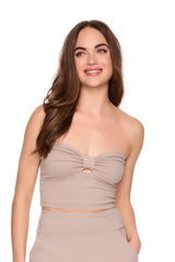 cinched cut out tube top