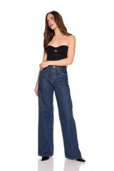 cinched cut out tube top