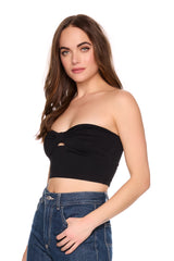 cinched cut out tube top
