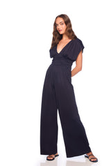 short sleeve wide leg jumpsuit