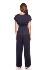 short sleeve wide leg jumpsuit