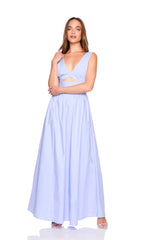 poplin tank maxi dress