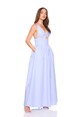 poplin tank maxi dress