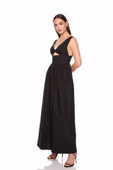 poplin tank maxi dress