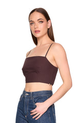 poplin smocking back string top