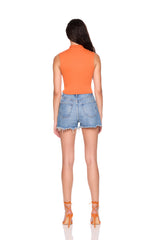 square gathered sleeveless