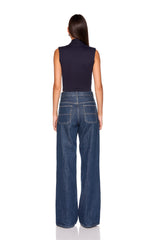 square gathered sleeveless