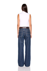 square gathered sleeveless