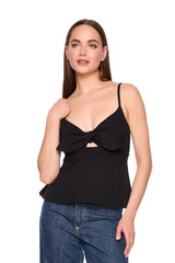 tie front flare top