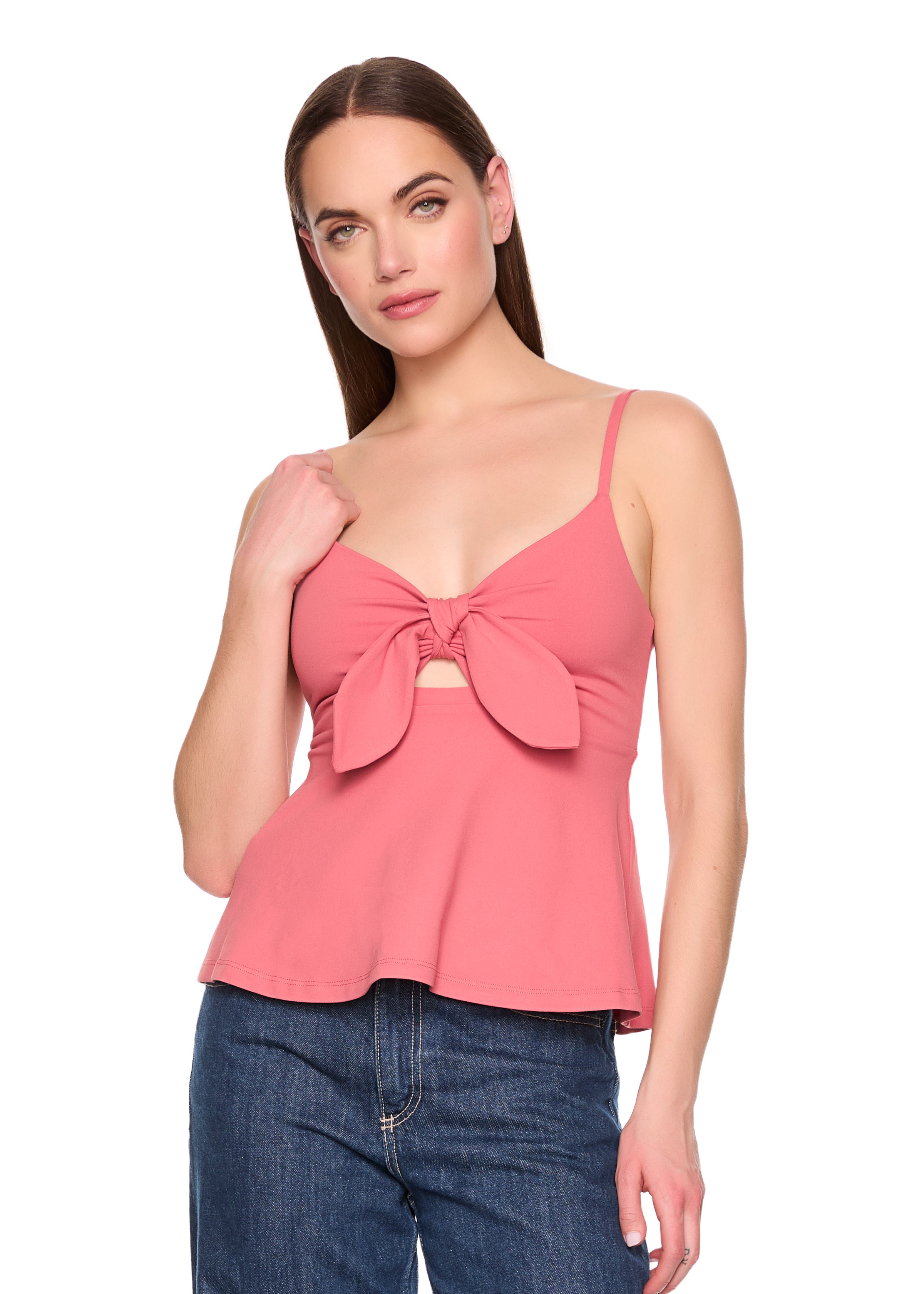 tie front flare top