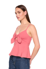 tie front flare top