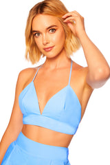 poplin bikini top