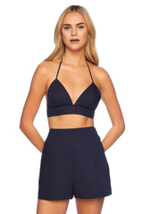 poplin bikini top