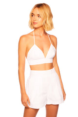 poplin bikini top