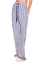 stripe drawstring pant