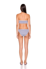 stripe swim bandeaux