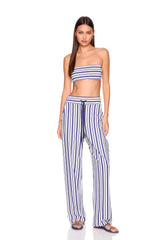 stripe drawstring pant
