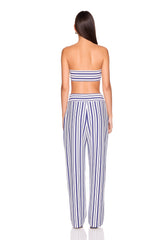 stripe drawstring pant
