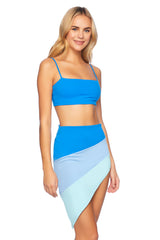 color block sarong two ways