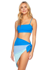 color block sarong two ways