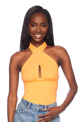 halter cross top