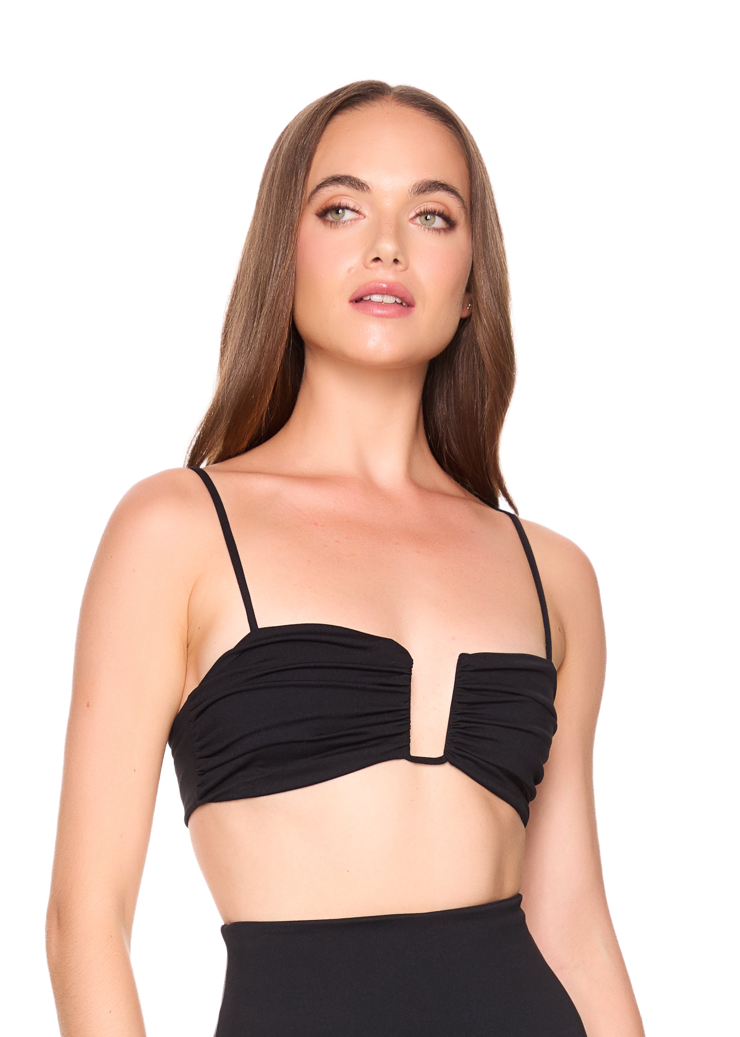 wire gathered bikini top