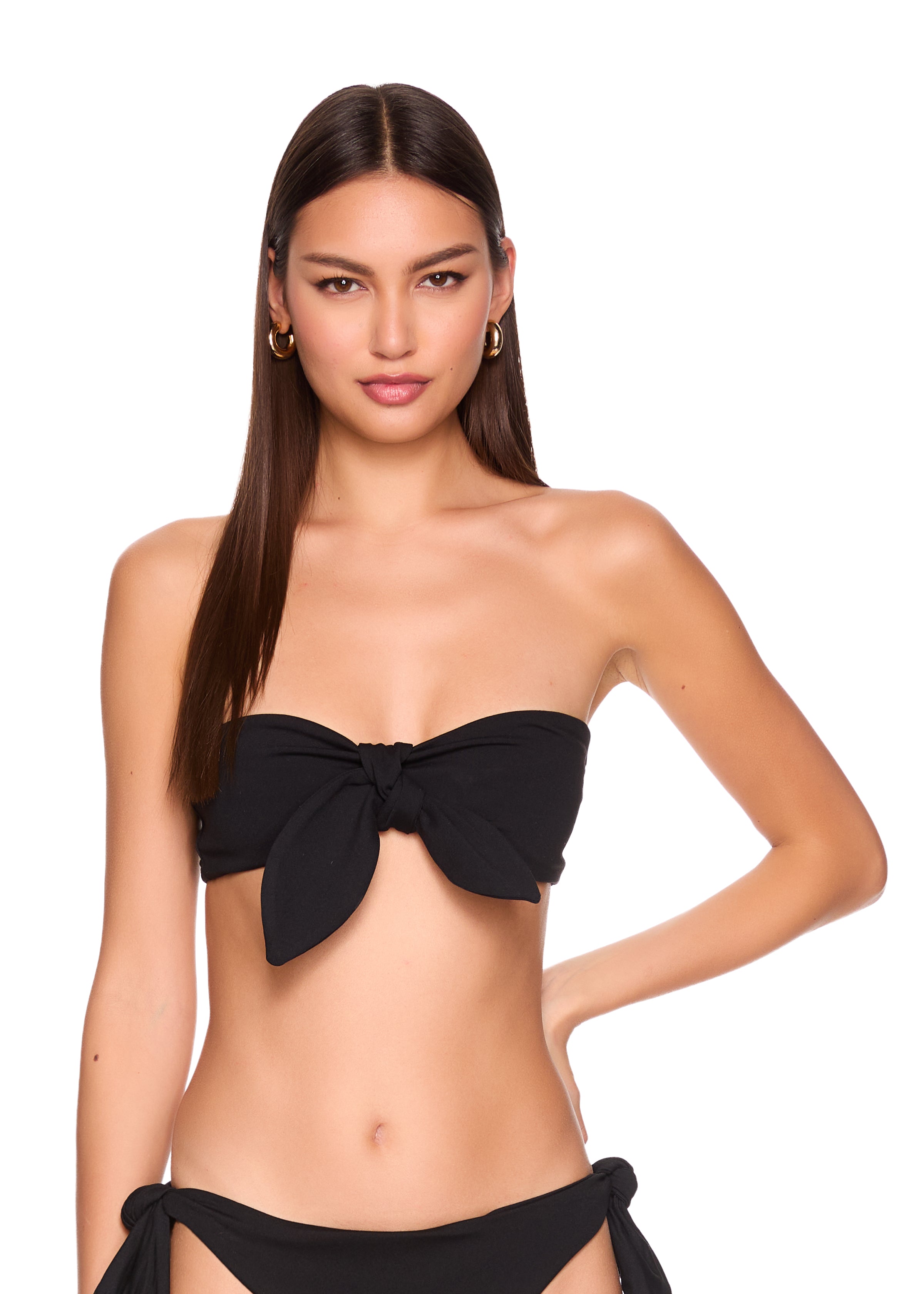 tie bandeau top