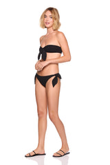 tie bikini bottom black