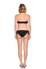 tie bikini bottom black