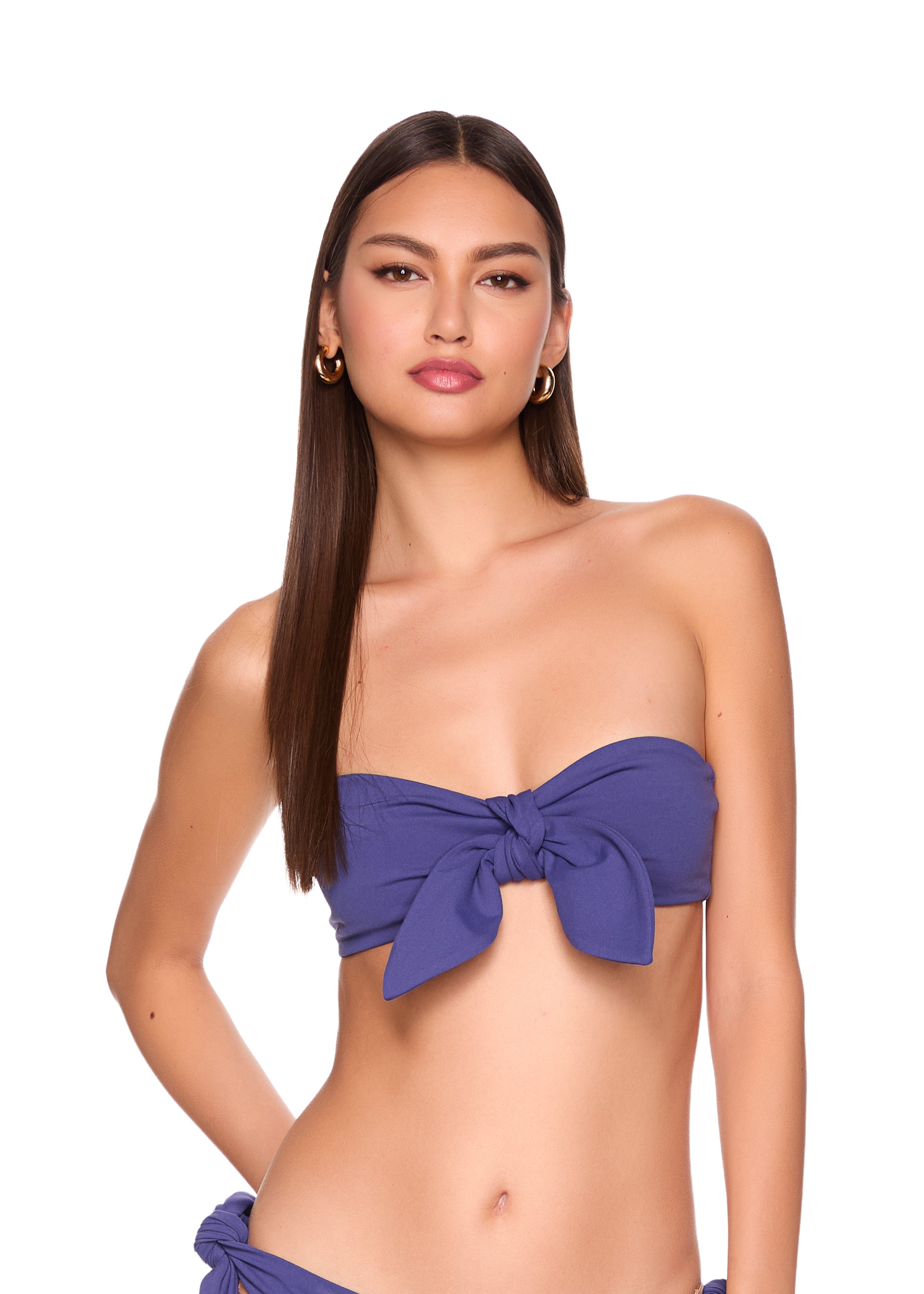 tie bandeau top