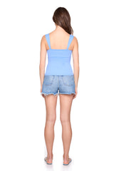 angle strap tank top
