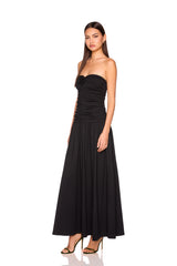 center gathered flower tube dress