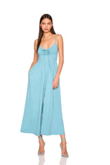 drawstring crop jumpsuit