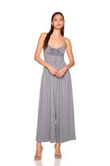 drawstring crop jumpsuit