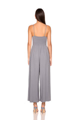 drawstring crop jumpsuit