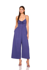 drawstring crop jumpsuit