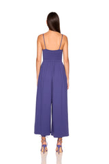 drawstring crop jumpsuit